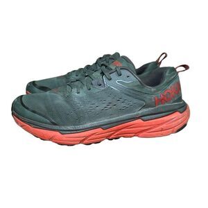 Hoka One One Challenger ATR 6 Mens 11.5D Green Trail Athletic Running Shoes